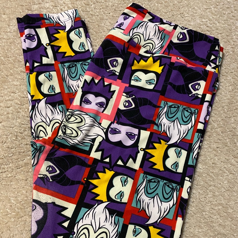 Lularoe “Disney villains” TC leggings